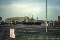 BH7 being moved to The Hovercraft Museum